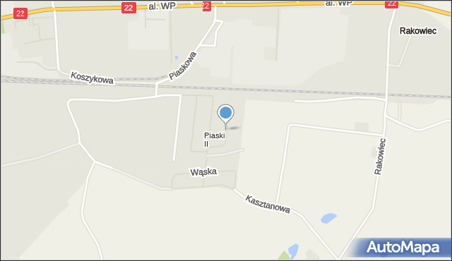 Malbork, Akademicka, mapa Malborka