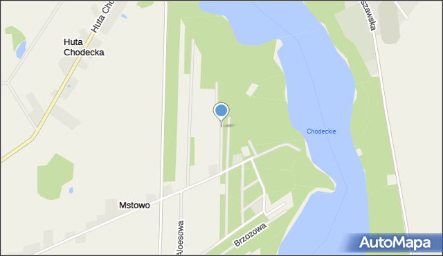 Mstowo, Akacjowa, mapa Mstowo
