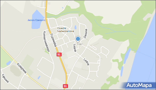 Nowe powiat świecki, Akacjowa, mapa Nowe powiat świecki