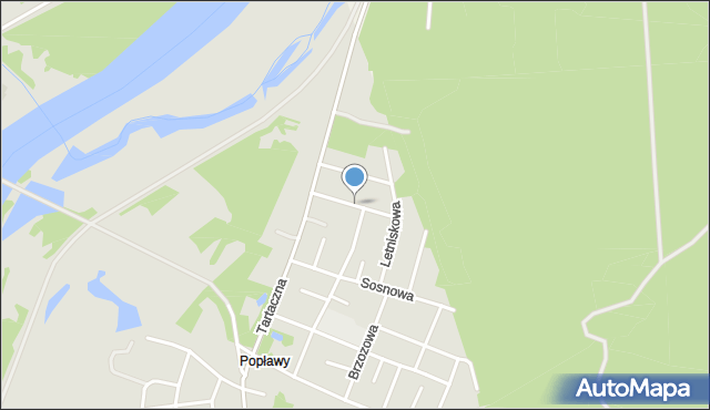 Pułtusk, Akacjowa, mapa Pułtusk