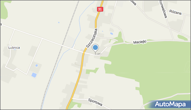 Radziszewo gmina Gryfino, Akacjowa, mapa Radziszewo gmina Gryfino