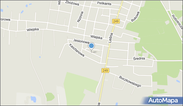 Solec Kujawski, Akacjowa, mapa Solec Kujawski