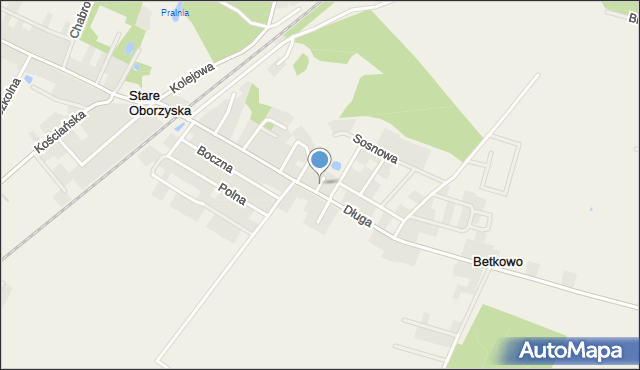 Stare Oborzyska, Akacjowa, mapa Stare Oborzyska