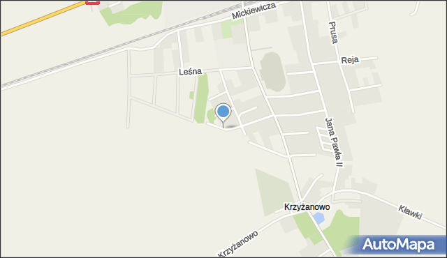 Stare Pole powiat malborski, Akacjowa, mapa Stare Pole powiat malborski