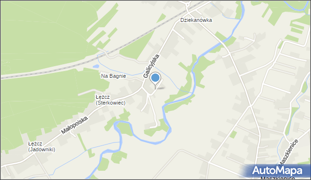 Sterkowiec, Akacjowa, mapa Sterkowiec