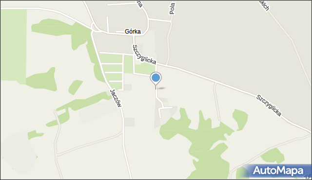 Szczyglice gmina Głogów, Akacjowe Wzgórze, mapa Szczyglice gmina Głogów