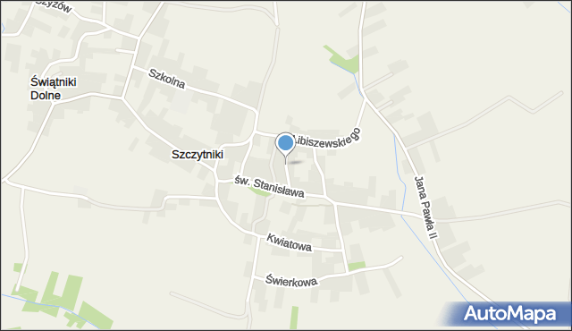 Szczytniki gmina Gdów, Akacjowa, mapa Szczytniki gmina Gdów