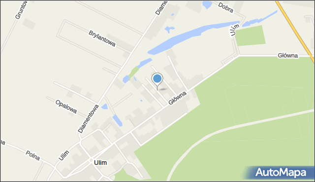 Ulim, Aksamitna, mapa Ulim