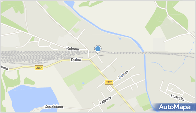 Zbąszyń, Akacjowa, mapa Zbąszyń