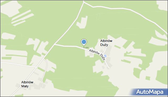 Albinów Duży, Albinów Duży, mapa Albinów Duży