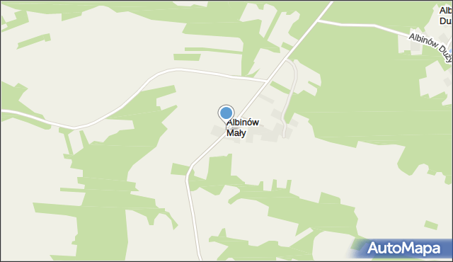 Albinów Mały, Albinów Mały, mapa Albinów Mały
