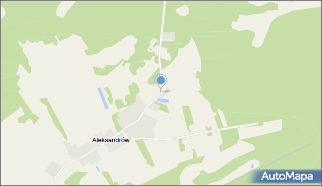 Aleksandrów gmina Koniecpol, Aleksandrów, mapa Aleksandrów gmina Koniecpol