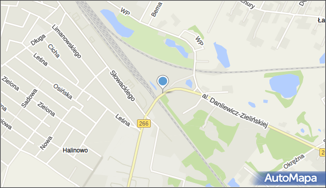 Aleksandrów Kujawski, Aleja Danilewicz Zielińskiej Marii, mapa Aleksandrów Kujawski