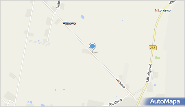Alinowo, Alinowo, mapa Alinowo