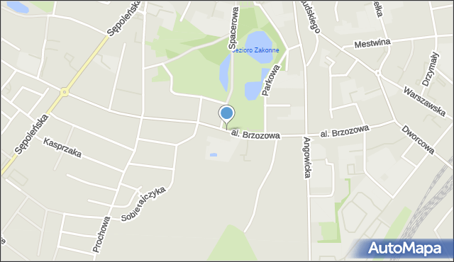 Chojnice, Aleja Brzozowa, mapa Chojnic