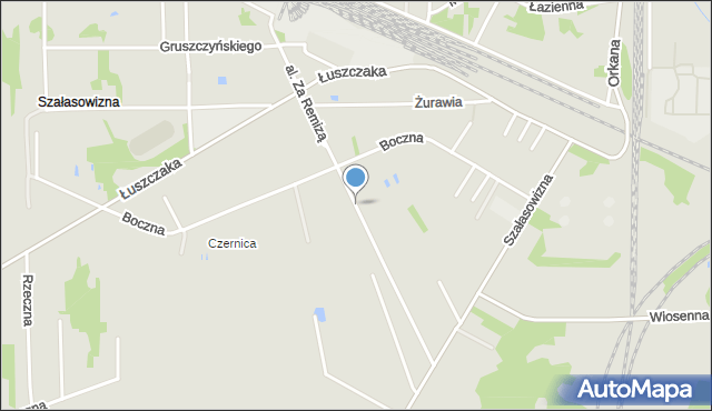 Dąbrowa Górnicza, Aleja za Remizą, mapa Dąbrowa Górnicza