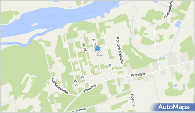 Deskurów, Aleja III, mapa Deskurów