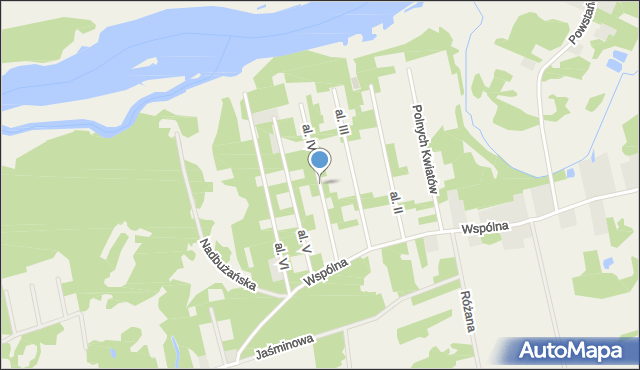 Deskurów, Aleja IV, mapa Deskurów