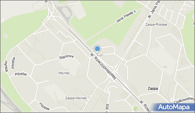 Gdańsk, Aleja Rzeczypospolitej, mapa Gdańska