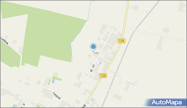 Górki-Izabelin, Aleja VII, mapa Górki-Izabelin