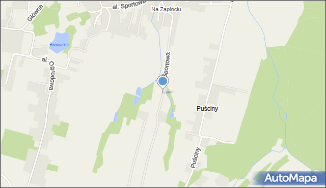 Grojec gmina Oświęcim, Aleja Sportowa, mapa Grojec gmina Oświęcim