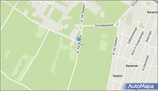 Kielce, Aleja Na Stadion, mapa Kielc
