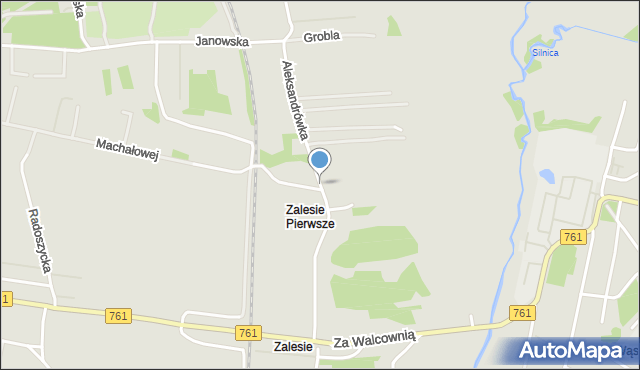 Kielce, Aleksandrówka, mapa Kielc