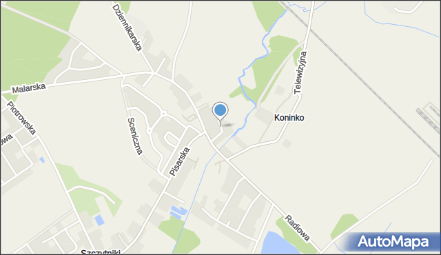 Koninko, Aleja Wierzbowa, mapa Koninko