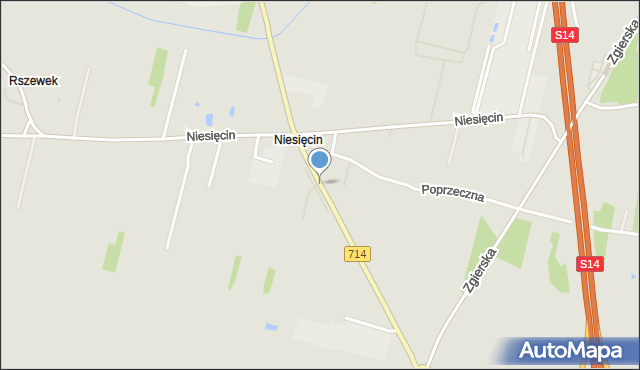 Konstantynów Łódzki, Aleksandrowska, mapa Konstantynów Łódzki