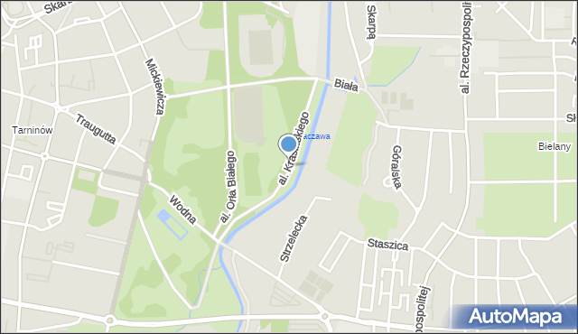 Legnica, Aleja Krasińskiego Zygmunta, mapa Legnicy