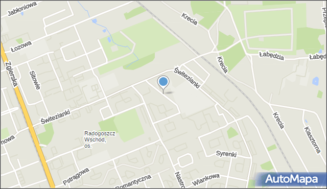 Łódź, Aleja Uśmiechu, mapa Łodzi