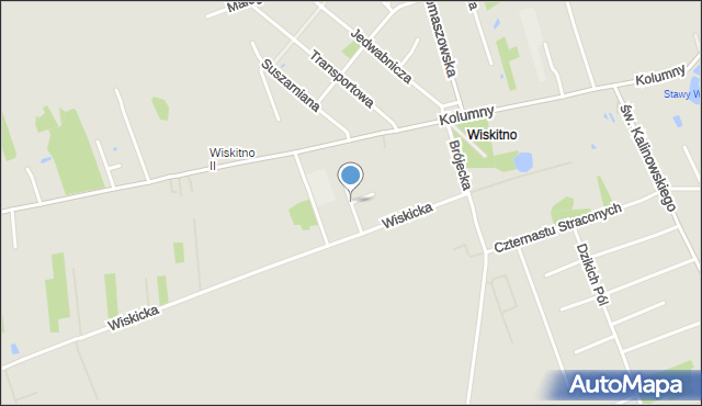 Łódź, Alabastrowa, mapa Łodzi