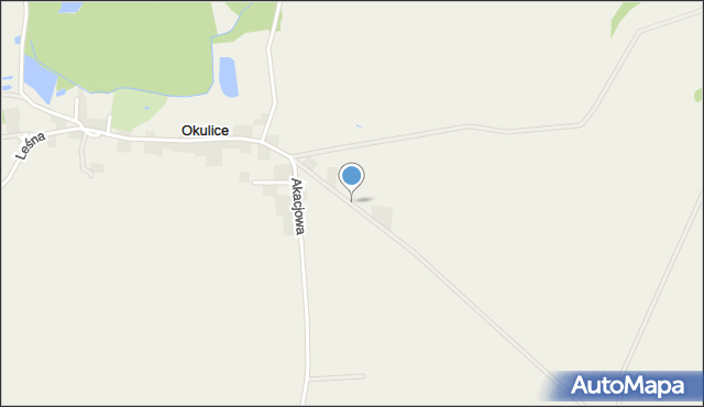 Okulice gmina Sobótka, Aleja Czereśniowa, mapa Okulice gmina Sobótka