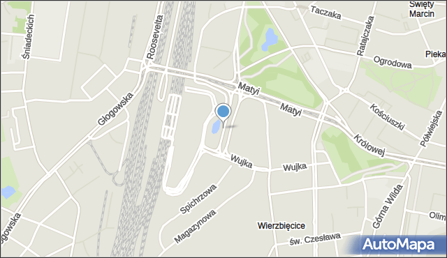 Poznań, Aleja Króla Przemysława II, mapa Poznania