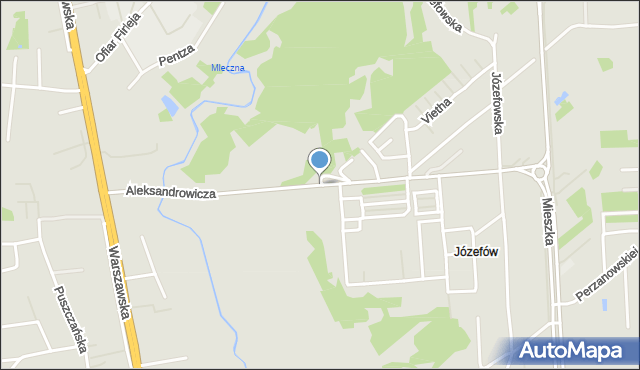 Radom, Aleksandrowicza Juliana, mapa Radomia