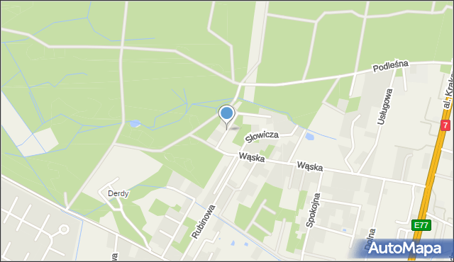 Sękocin Stary, Alpejska, mapa Sękocin Stary