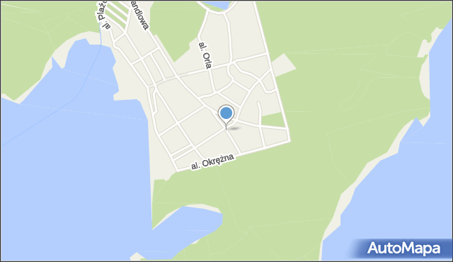 Skorzęcin, Aleja Księżycowa, mapa Skorzęcin