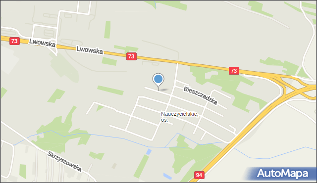 Tarnów, Alpejska, mapa Tarnów