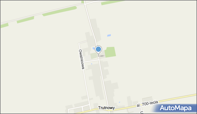 Trutnowy, Aleja Lip, mapa Trutnowy