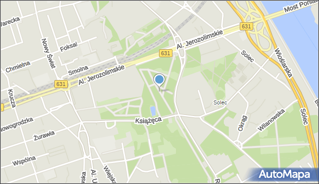 Warszawa, Aleja Herlinga-Grudzińskiego Gustawa, mapa Warszawy