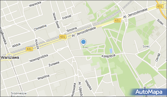 Warszawa, Aleja Lorentza Stanisława, mapa Warszawy