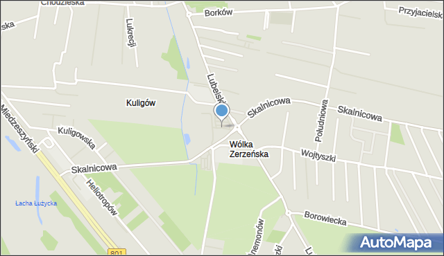 Warszawa, Aleja Nadziei, mapa Warszawy