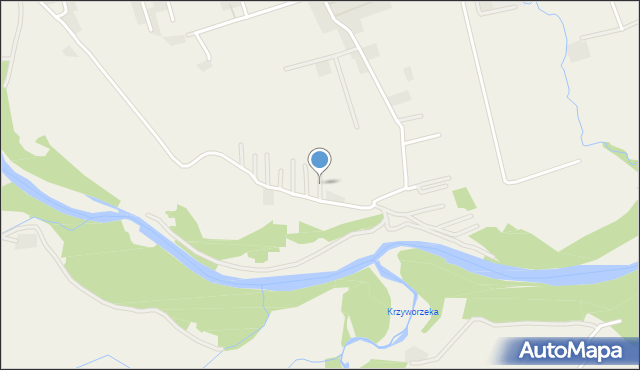 Winiary gmina Gdów, Alejka Pod Dębami, mapa Winiary gmina Gdów
