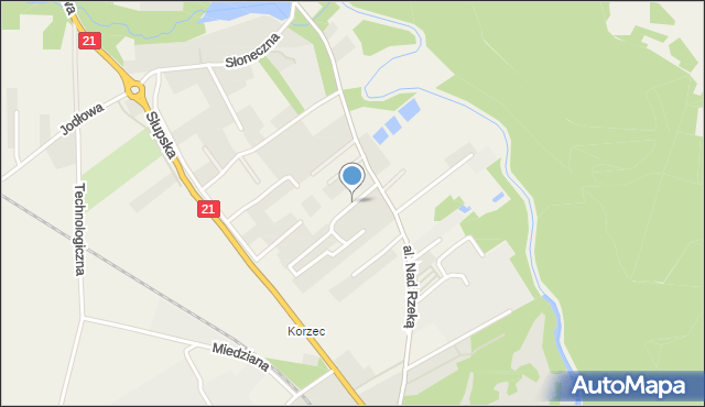 Włynkówko, Aleja Różana, mapa Włynkówko