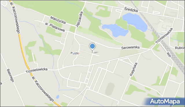 Wrocław, Aleja Klonowa, mapa Wrocławia