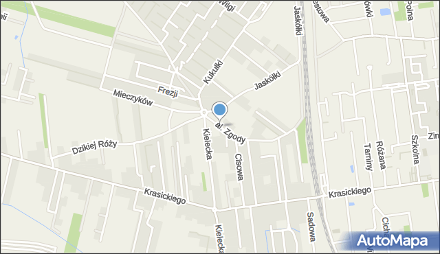 Zgorzała, Aleja Zgody, mapa Zgorzała