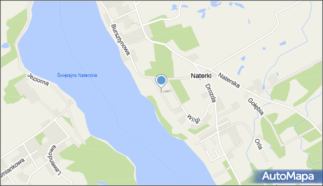 Naterki, Ametystowa, mapa Naterki