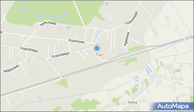 Rzeszów, Ametystowa, mapa Rzeszów