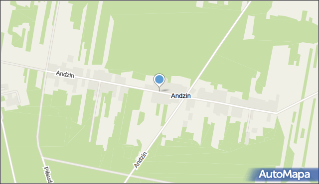 Andzin, Andzin, mapa Andzin