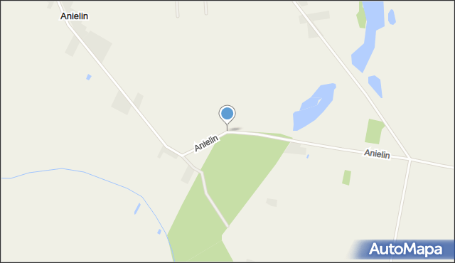 Anielin gmina Belsk Duży, Anielin, mapa Anielin gmina Belsk Duży